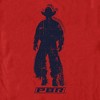 Men's Professional Bull Riders Distressed Cowboy Silhouette T-Shirt - image 2 of 4