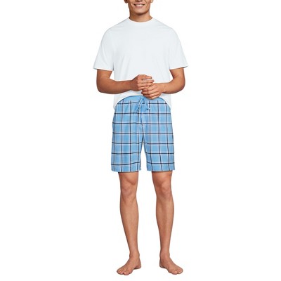 Lands' End Men's Knit Jersey Pajama Shorts Sleep Set