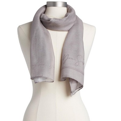 DEMDACO Dear You Scarf - Sister gray