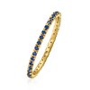 Pure Collection by Ross-Simons 0.33 ct. t.w. Sapphire Eternity Band in 14kt Yellow Gold - 2 of 4