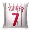 18"x18" MLB Philadelphia Phillies 23 Trea Turner Player Printed Throw Decorative Pillow - 2 of 4