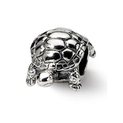 Black Bow Jewelry Sterling Silver Turtle Bead Charm