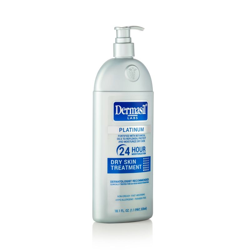 Dermasil Platinum 24 Hour Dry Skin Treatment Body Lotion Scented - 18.1 fl oz, 1 of 5