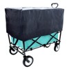VisioGear Multi-use Bag Collapsible Foldable Wagon Cart, Beach Wagon Grocery Cart with Liner Bag and Cover, Blue, 35.04"*21.65"*38.98" - 4 of 4