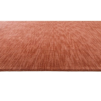Handmade Red Wool Fringed 8' x 10' Area Rug