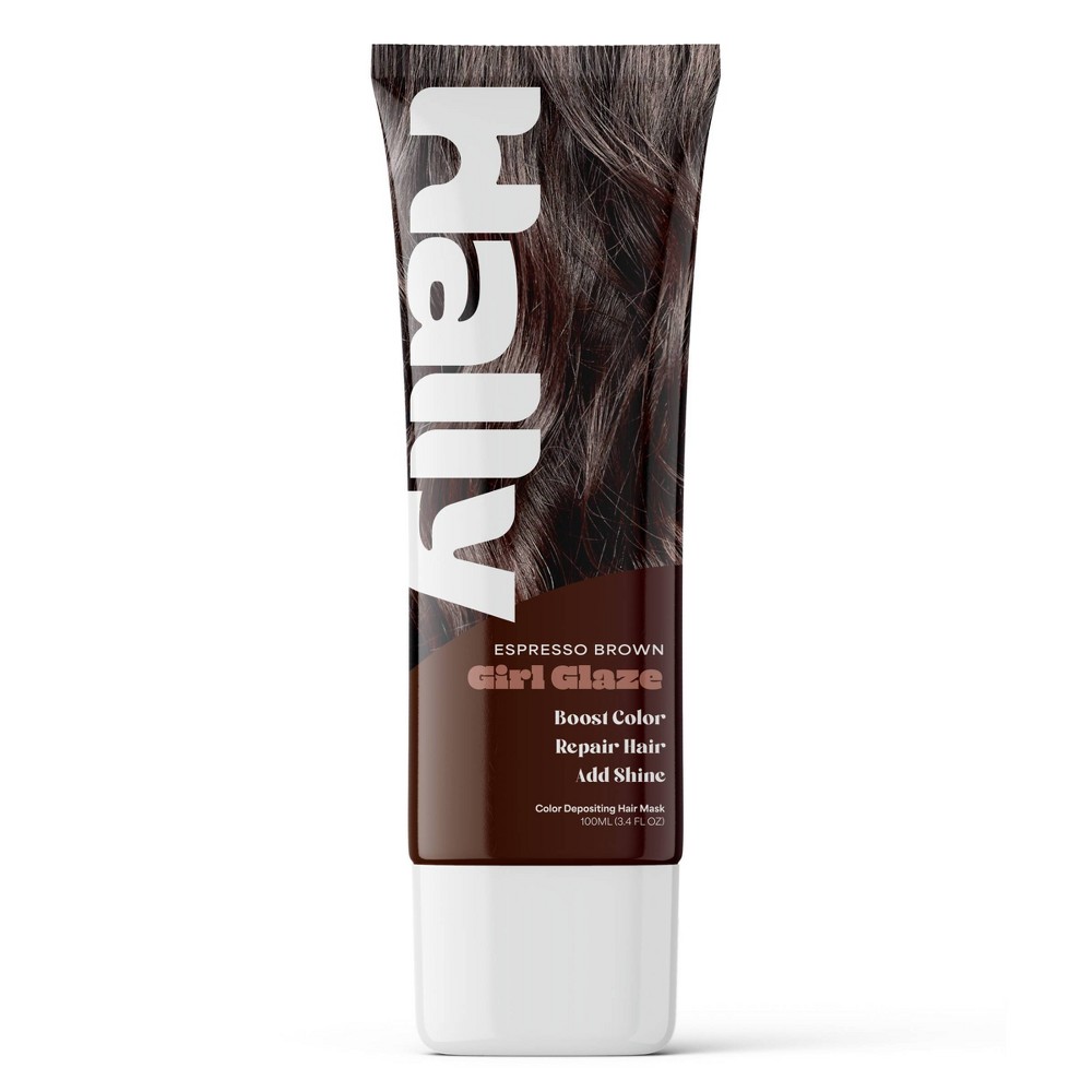 Photos - Hair Dye Hally Girl Glaze Tube Hair Gloss Gel - Espresso Brown - 3.4 fl oz