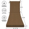 Honeycomb Outdoor Chaise Lounge Cushion - Sunbrella Canvas Teak - 3 of 4