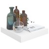 vidaXL Floating Wall Shelf High Gloss White 9.1Inchx9.3Inchx1.5Inch MDF - 3 of 4