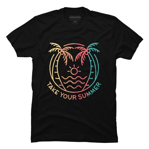Men's Design By Humans Take Your Summer By Vektorkita T-shirt - Black ...