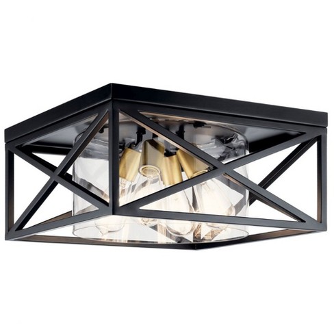 Kichler Lighting Moorgate 4 - Light Flush Mount In Black : Target