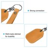 Unique Bargains Leather Keychain Blanks with Key Ring for DIY Laser Engraving 2 Pcs - 4 of 4