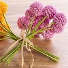 Transpac Faux Floral Billy Bob Bunch Pink Artificial Stems for Spring Home Decorations - 2 of 2