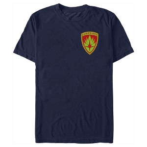 Men's Guardians of the Galaxy Holiday Special Small Guardians Badge T-Shirt - 1 of 4