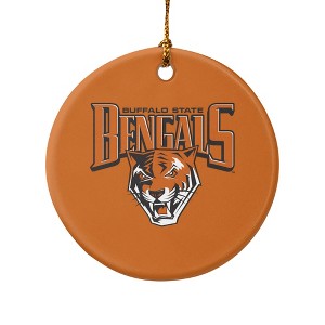 Buffalo State College Primary Logo Porcelain Holiday Christmas Tree Ornament  2.8" (7.1 cm) - 1 of 4