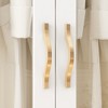 FUFU&GAGA White Wardrobe Glass Doors 3 Drawers Armoire - 4 of 4