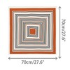 INSPIRE CHIC Women's Satin Striped Square Contrast Color Neckerchief Neck Scarves 1 Pc - 3 of 4