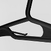 IRIS USA Clothes Hangers, Durable Flexible Plastic Hangers with Shoulder Grooves & Accessory Hooks - 3 of 4