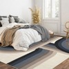 8x10 Large Modern Rainbow Area Rug Washable Non Slip Floor Carpet Non Shedding Thin Rug Soft Low Pile Rug, Decorative Abstract Rug for Bedroom - 3 of 4