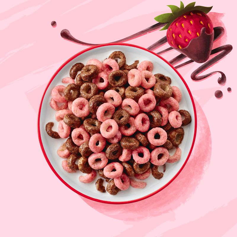 Cheerios Chocolate Strawberry Family Size Cereal - 18.5 oz, 3 of 12