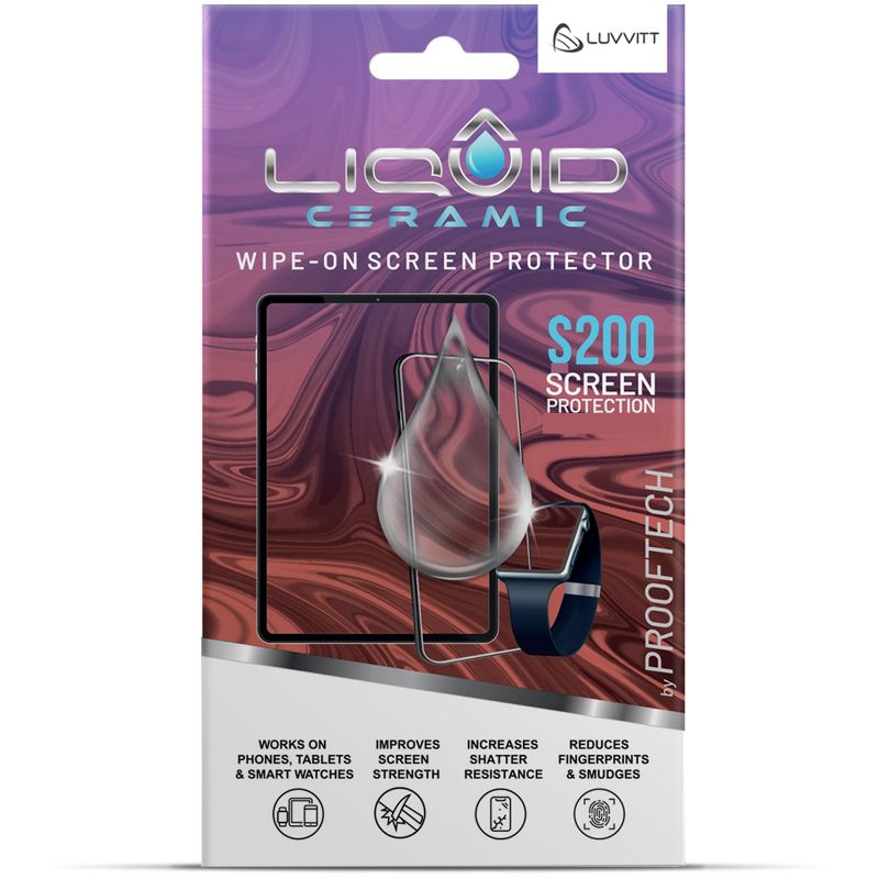 LIQUID CERAMIC Screen Protector with $200 Coverage for All Phones Tablets and Smart Watches, 1 of 7