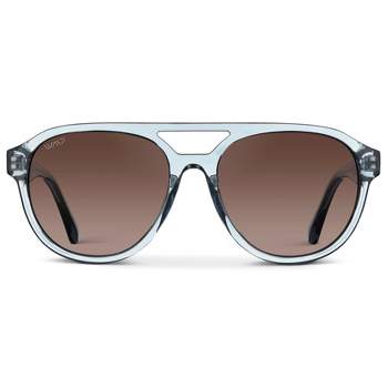 WMP Eyewear Rounded Retro Aviator Sunglasses for Men and Women