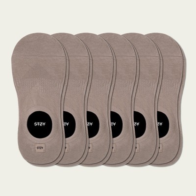 STZY-Slate Blank No-Show [6 Pairs]