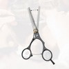 Unique Bargains  Hair Cutting Scissors Silver Tone Black 1 Pc - 4 of 4