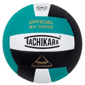 Tachikara TWB Indoor Sensi Tec Composite Competition Volleyball - Teal/White/Black - 1 of 1