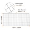 Unique Bargains Stainless Steel Cross Wire BBQ Grill Net for Baking Roasting - 2 of 4