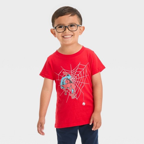 Toddler Boys Marvel Spider Man T Shirt Red 2T