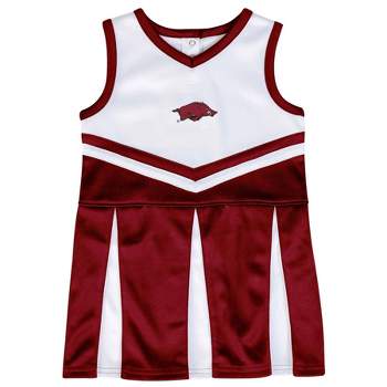 NCAA Arkansas Razorbacks Girls' Short Sleeve Toddler Cheer Dress Set