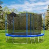 VisioGear Trampoline, Trampoline with Safety Enclosure Net, Trampoline with Basketball Hoop, Blue, 141.7"*141.7"*100.4" - 3 of 4