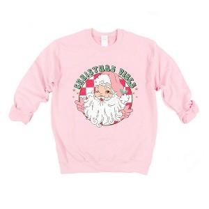 Simply Sage Market Women's Graphic Sweatshirt  Christmas Vibes Santa - 1 of 4