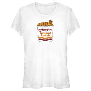 Juniors Womens Maruchan Chopstick Instant Noodles T-Shirt - 1 of 4