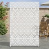Dovelina Outdoor Freestanding Metal Privacy Screen Decorative Garden Fence - 2 of 4