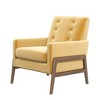 CAVINAS Velvet Accent Chair with Button Tufted Back and Wood Legs,Mid-Century Upholstered Living Room Chairs,Reading Chairs for Living Room - 2 of 4