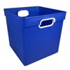 Romanoff Cube Bin, Blue, Pack of 3 - 3 of 3
