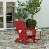 Merrick Lane Adirondack Chair with Cup Holder, Weather Resistant HDPE Adirondack Chair - 2 of 4