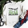 Simply Sage Market Women's Graphic Sweatshirt Be Jolly Checkered Tree - 2 of 3