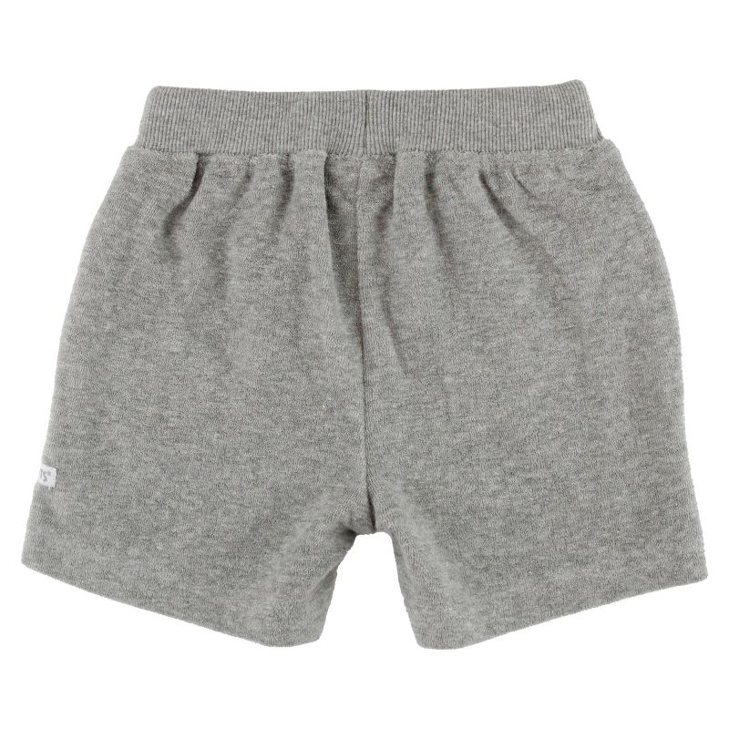 RuggedButts Gray Melange Terry Knit Casual Shorts, 2 of 4