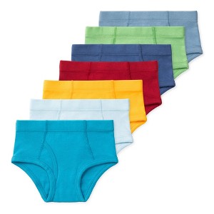 Lucky & Me Nolan Boys Organic Cotton Briefs Underwear Multi-Colored Multiple Sizes (7-Pack) - 1 of 4
