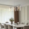 DORESshop Modern 3/4 Light Gold Kitchen Island Pendant Light , Retro Industrial Linear  Ceiling Lights with Clear Glass Shade for Kitchen - 4 of 4