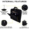Premium Carry On Garment Bag, Holds 4 Suits with Shoulder Strap & Laptop Compartment for Business - 4 of 4