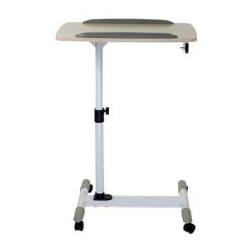 Mount-It! Rolling Laptop Cart | Heavy-Duty Mobile Laptop Desk with Wheels | Height Adjustable Tilting Bedside Sofa Couch Recliner Tray with Wheels