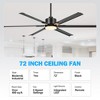 Airsurfer 72-inch 6 Aluminum Blades Ceiling Fan with Remote and Light - 4 of 4