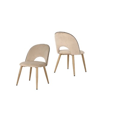 Brassex Set of 2 Emilia Dining Chairs