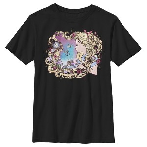 Boy's Alice in Wonderland Artistic Alice Long Hair Tea Party T-Shirt - 1 of 4