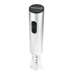 Brentwood Portable Electric Wine Bottle Opener in Silver