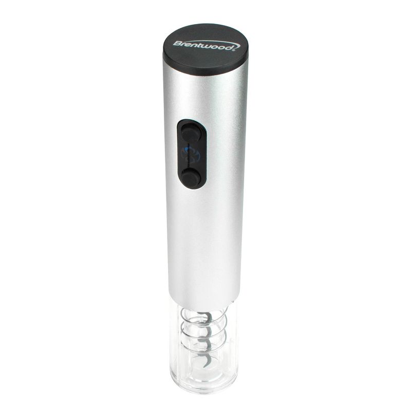 Brentwood Portable Electric Wine Bottle Opener in Silver, 1 of 6