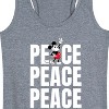 Women's - Disney - Mickey Peace Graphic Racerback Tank - 2 of 4